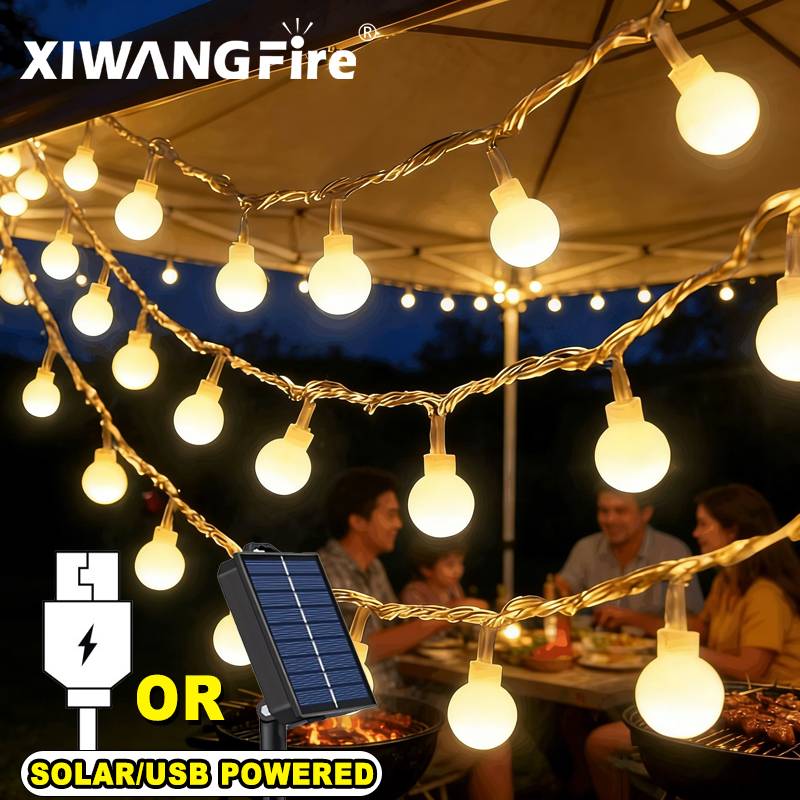 Decor Lighting & Decor Fires Photos - 3-10M Solar/USB/Battery String Lights, Fairy Globe
