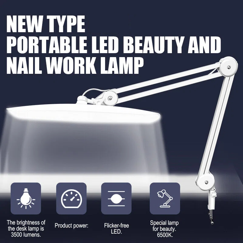 Office Lighting Decor - 24W LED Desk Lamp with Clam