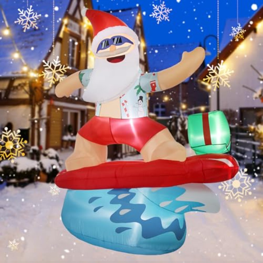 Lighting Design Decor - Outdoor Christmas inflatable Santa Claus decoration,