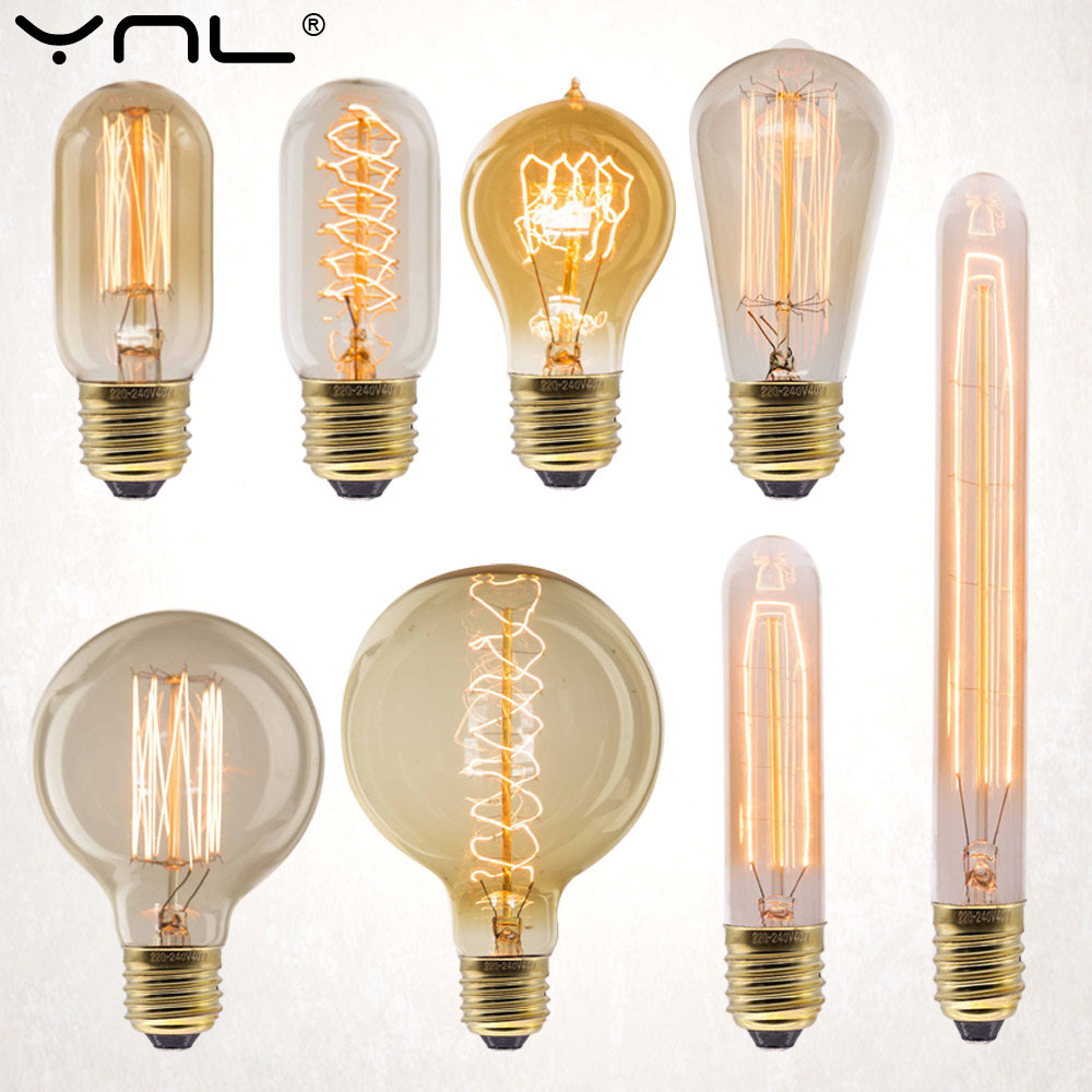 Vintage Lighting Decor - E27 Retro Edison Bulb 220V 40W