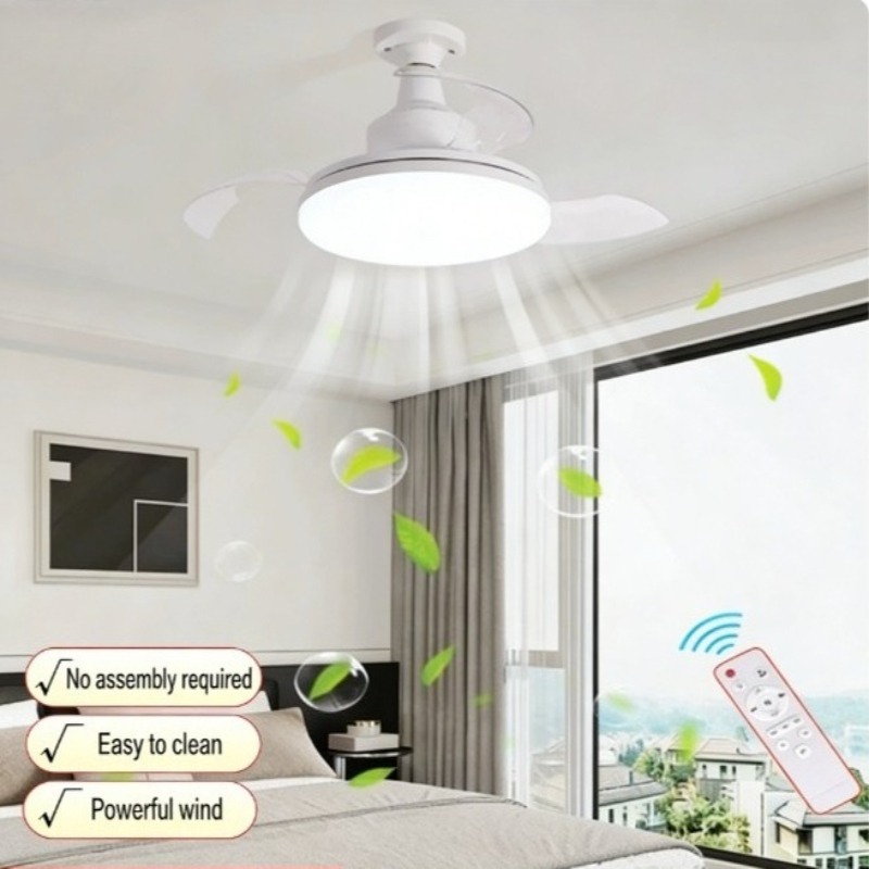 Decor Lighting Ceiling Fans - New Ceiling Fan Light Invisible Telescopic