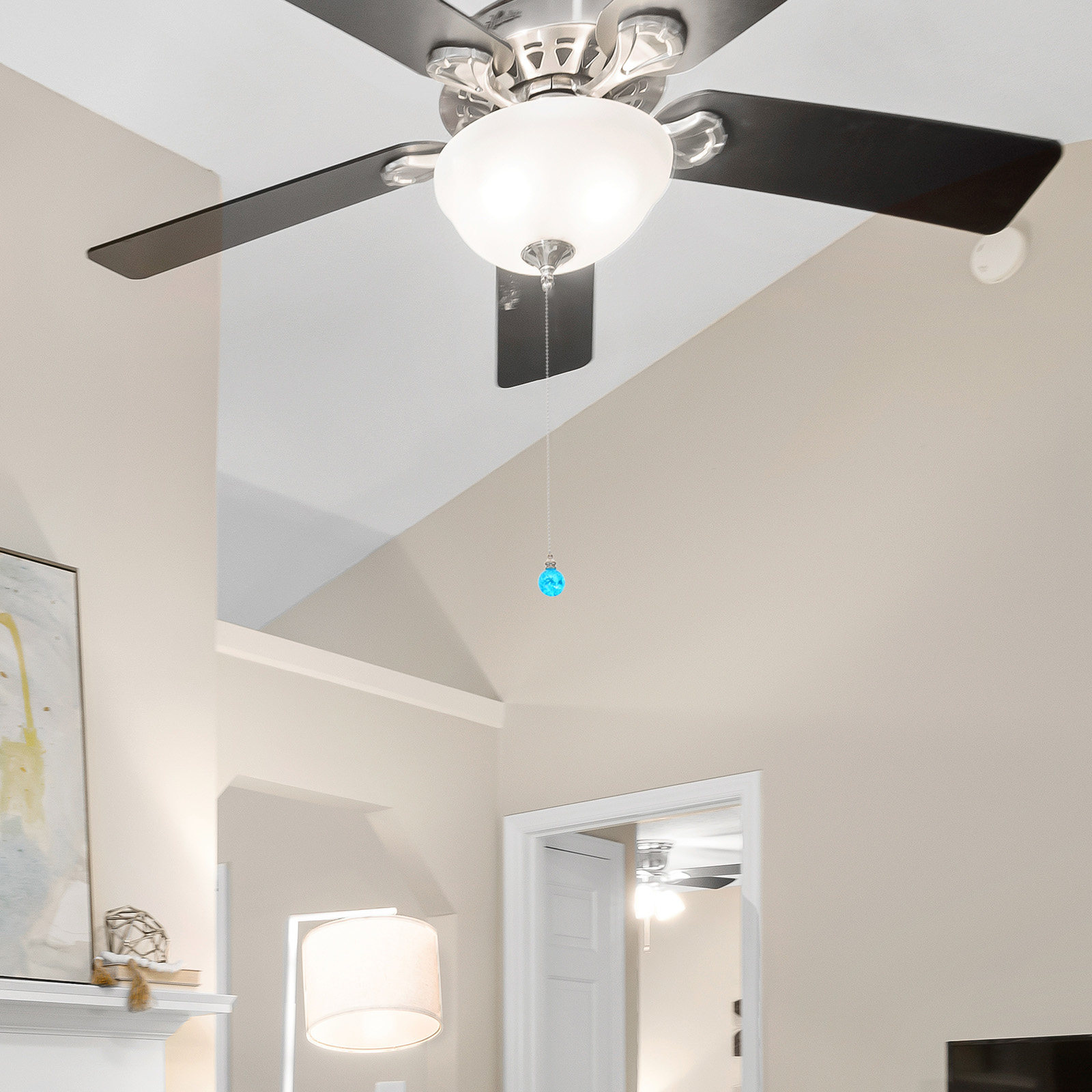 Decor Lighting Ceiling Fans - 2Pcs Elegant Crackled Crystal Ball Pull