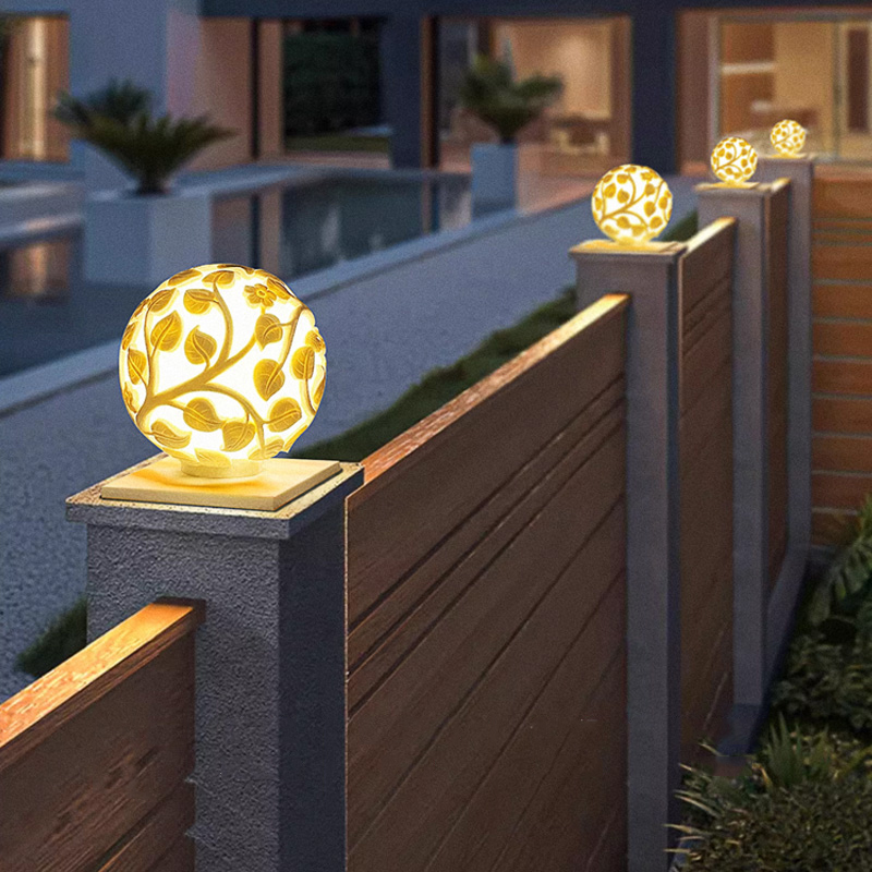 Decor Lighting Lamps - Outdoor column lights solar LED column