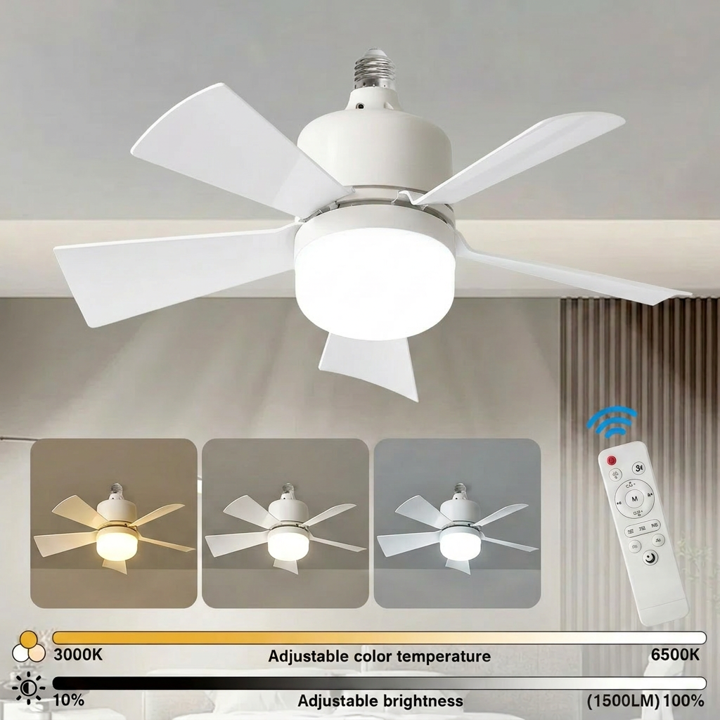 Decor Lighting Ceiling Fans - 1/2PCS LED Ceiling Fan Lights E27