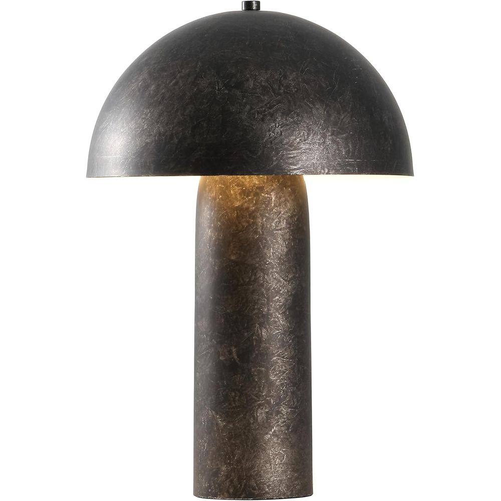 Mushroom Table Lamp - Antique Black 21-inch Mushroom LED Table