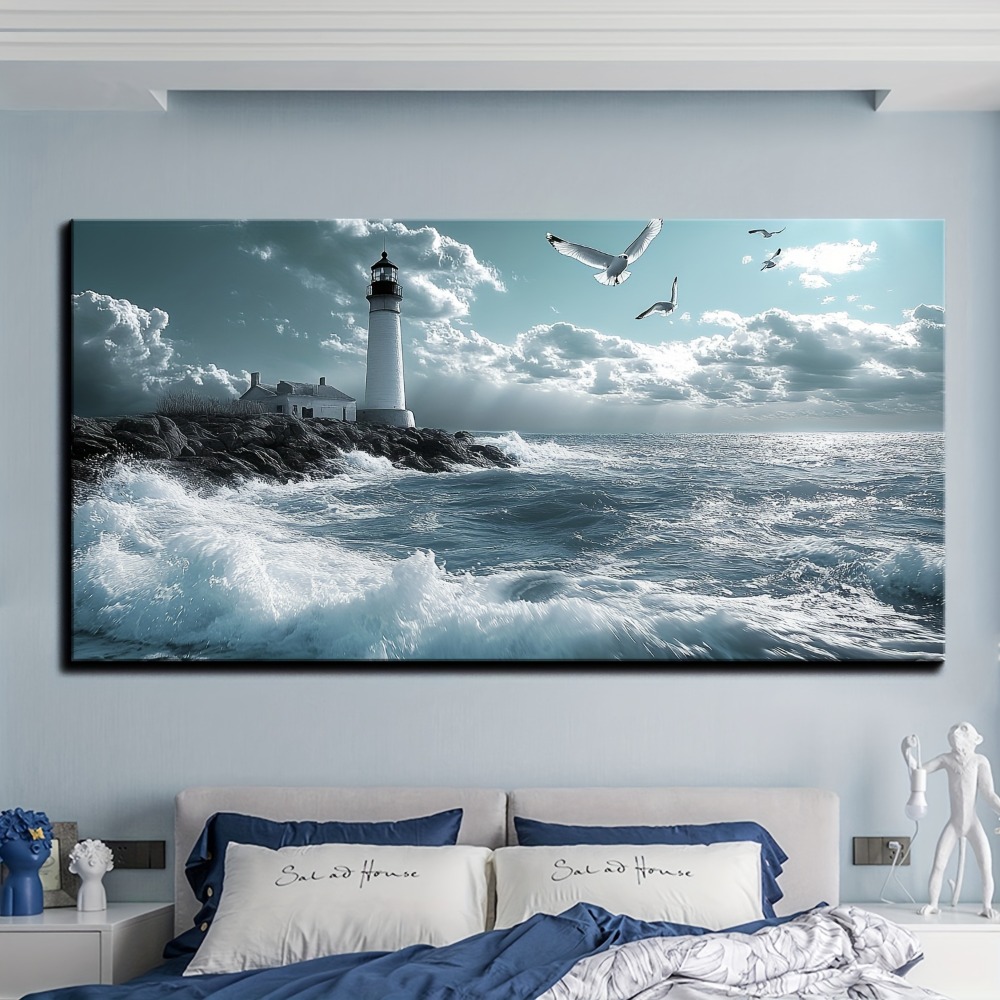 Lighting Interior Decor - Ocean decor Beach wall art, Seagull