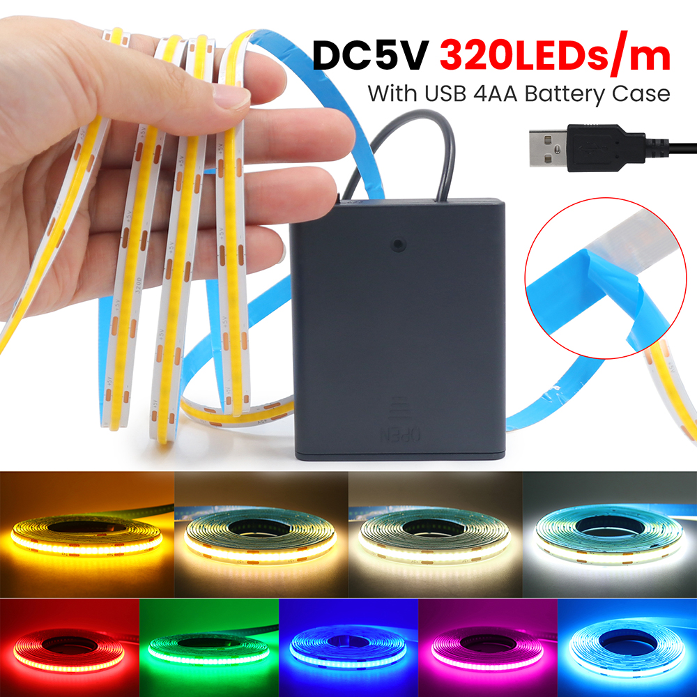 Decor Lighting Hours - 5V Switch Battery USB Power COB