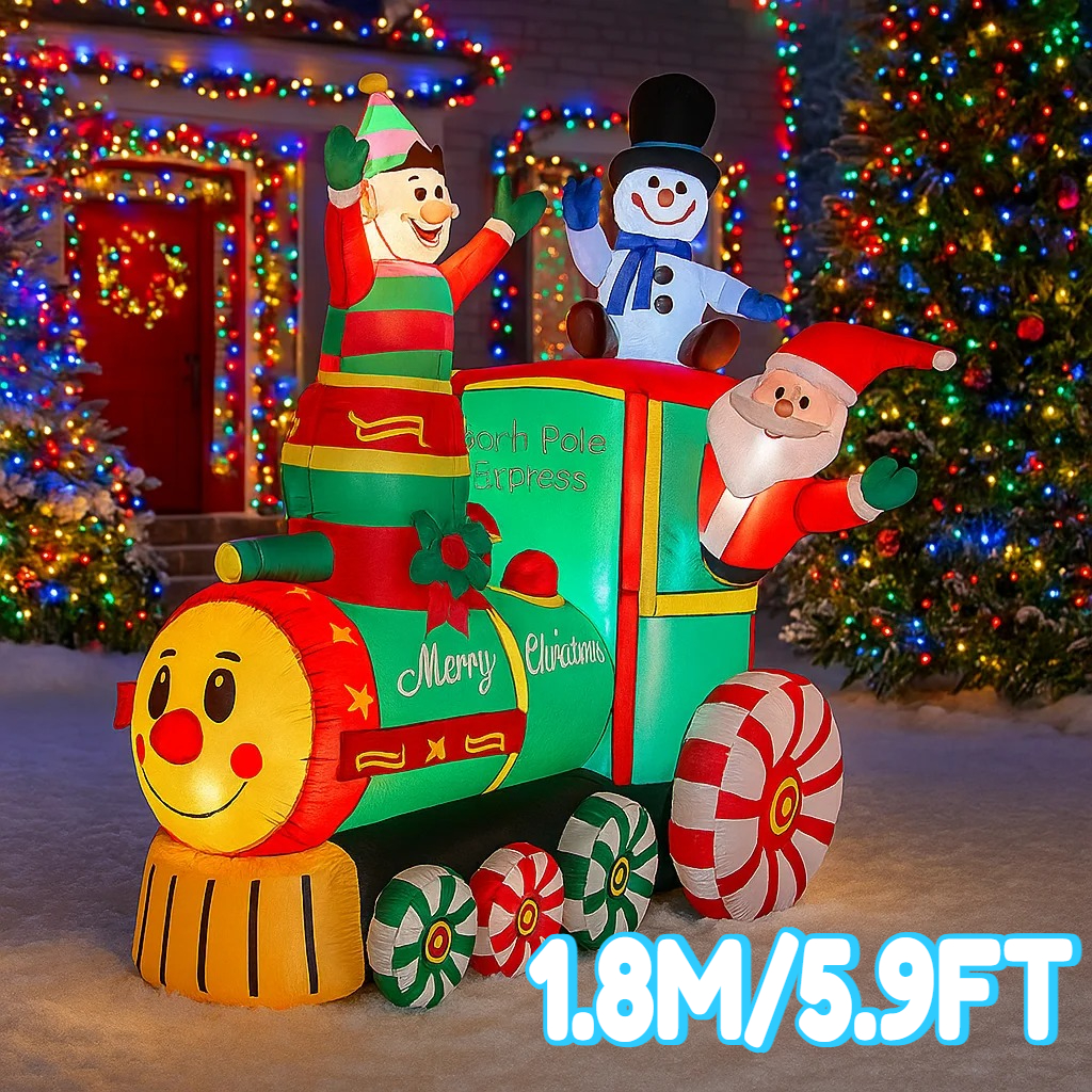 1.8M/5.9FT Inflatable Santa Cl - огляд і ціна Santa'S Elves Holiday Lighting & Decor Llc