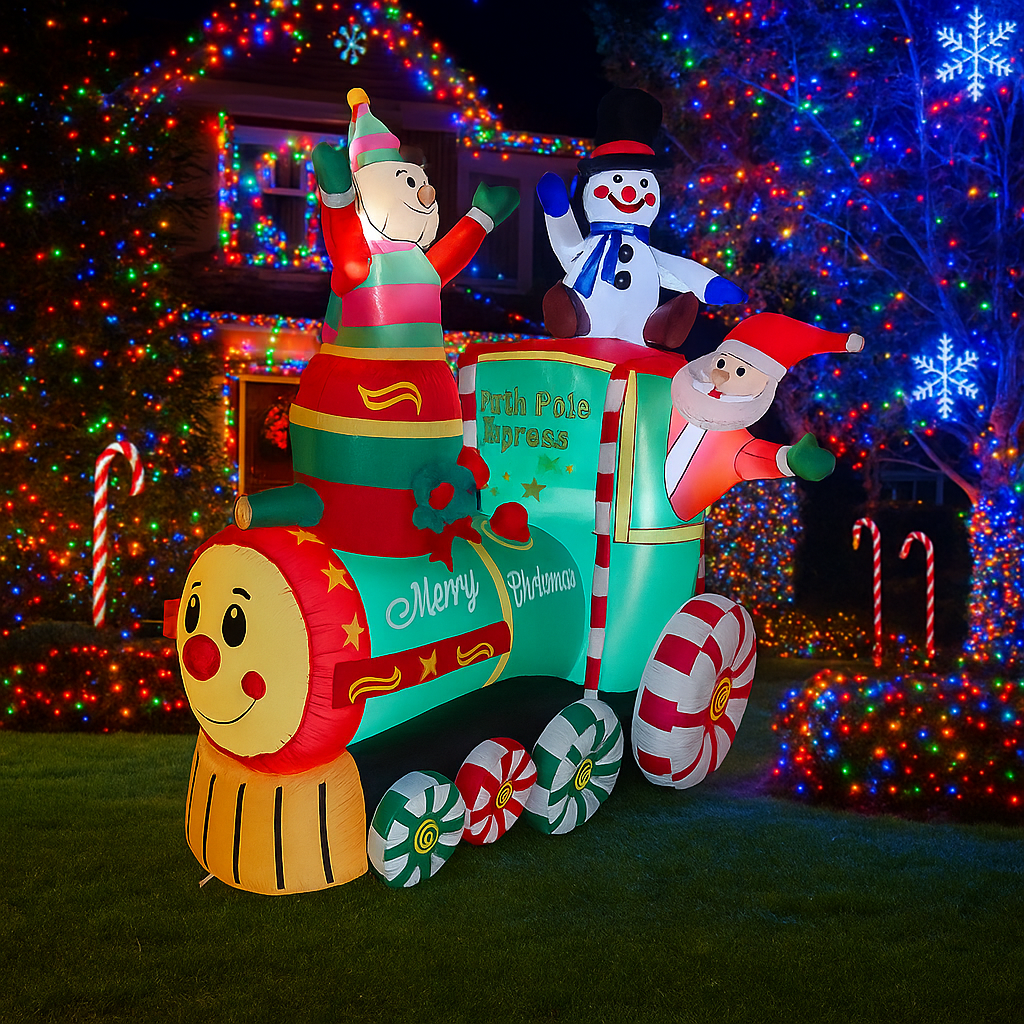 1.8M/5.9FT Inflatable Santa Cl - огляд і ціна Santa'S Elves Holiday Lighting & Decor Llc