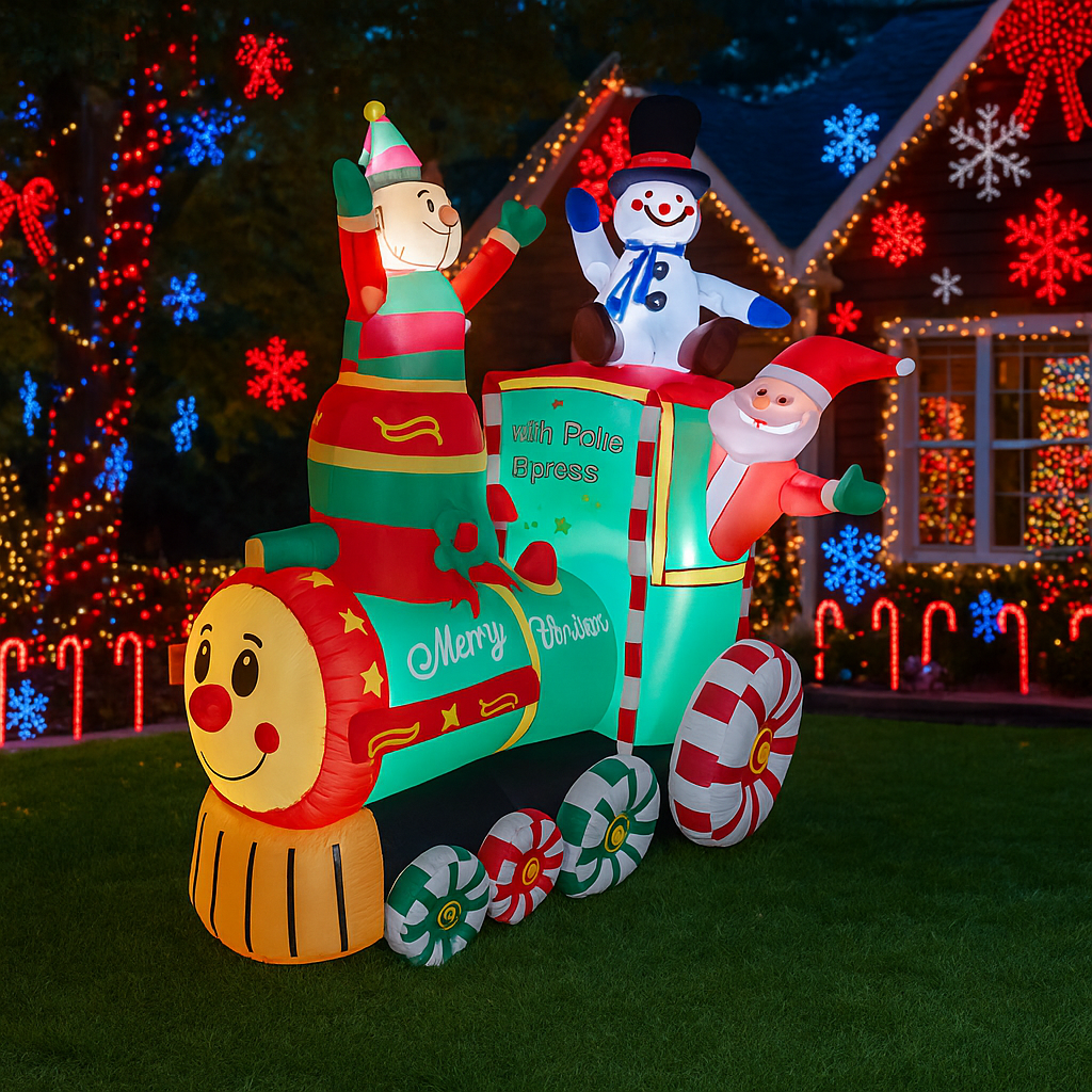 1.8M/5.9FT Inflatable Santa Cl - огляд і ціна Santa'S Elves Holiday Lighting & Decor Llc