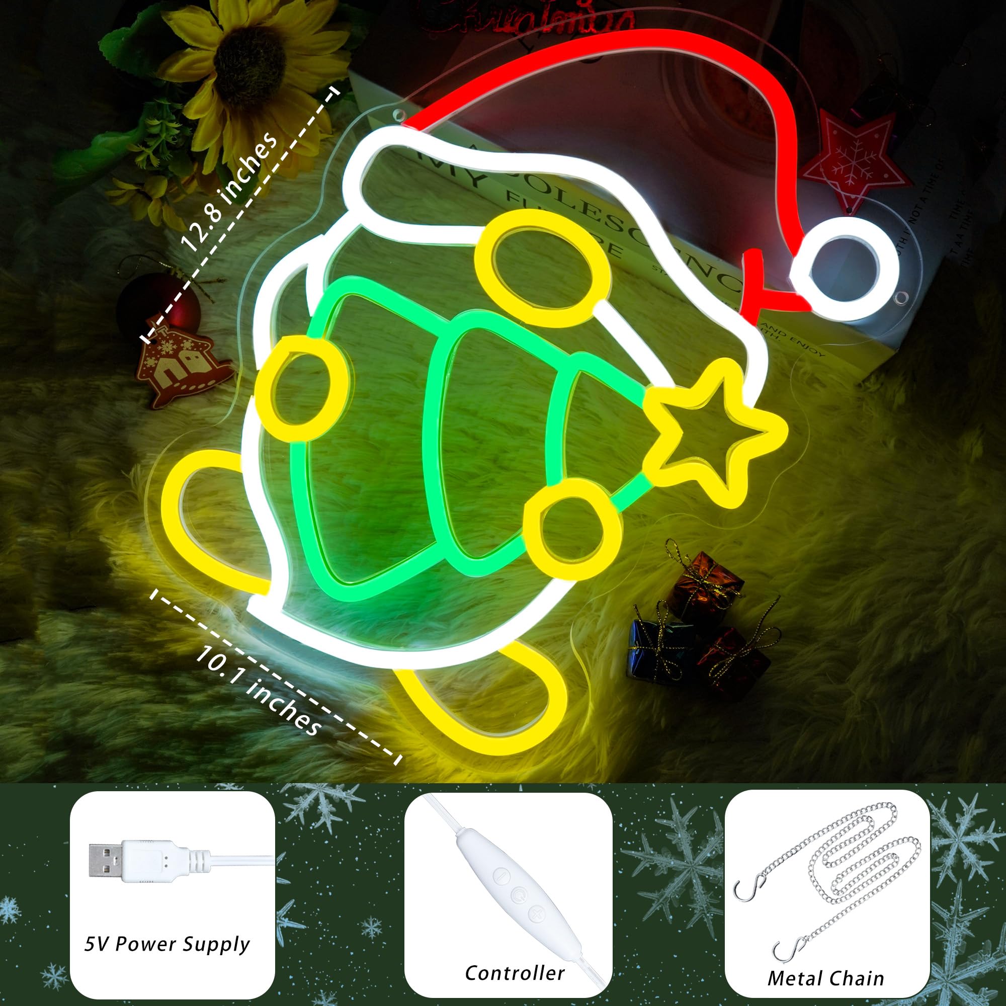 Christmas Elf Neon Sign USB Po - огляд і ціна Santa'S Elves Holiday Lighting & Decor Llc