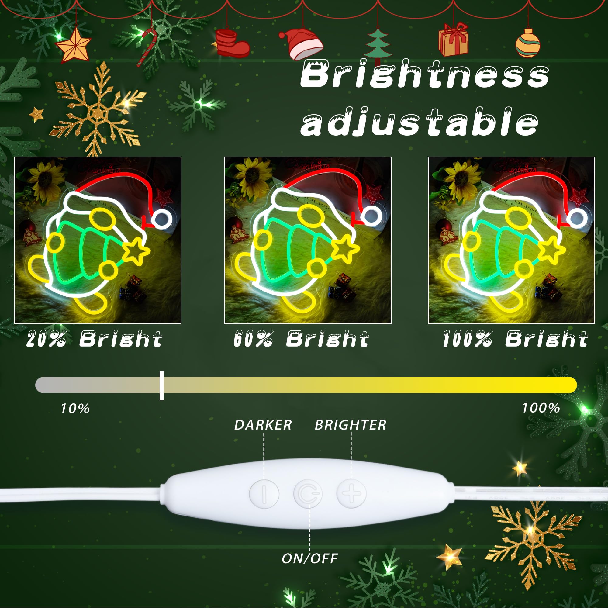Christmas Elf Neon Sign USB Po - огляд і ціна Santa'S Elves Holiday Lighting & Decor Llc