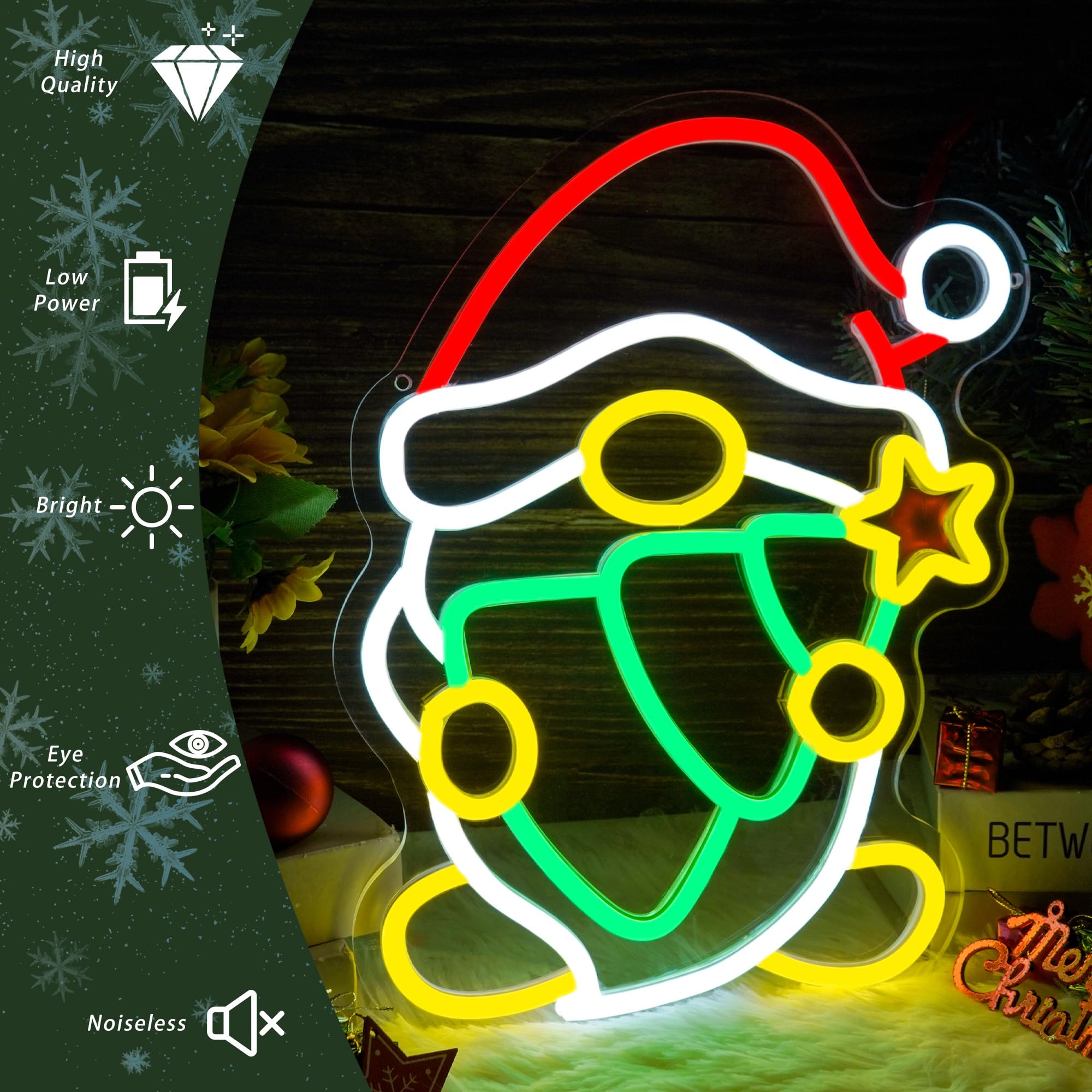 Christmas Elf Neon Sign USB Po - огляд і ціна Santa'S Elves Holiday Lighting & Decor Llc