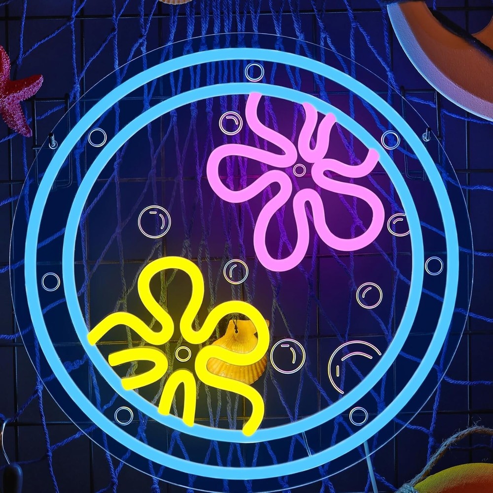 Anemone Neon Sign LED USB Dimm - огляд і ціна Bathroom Lighting Decor Ideas