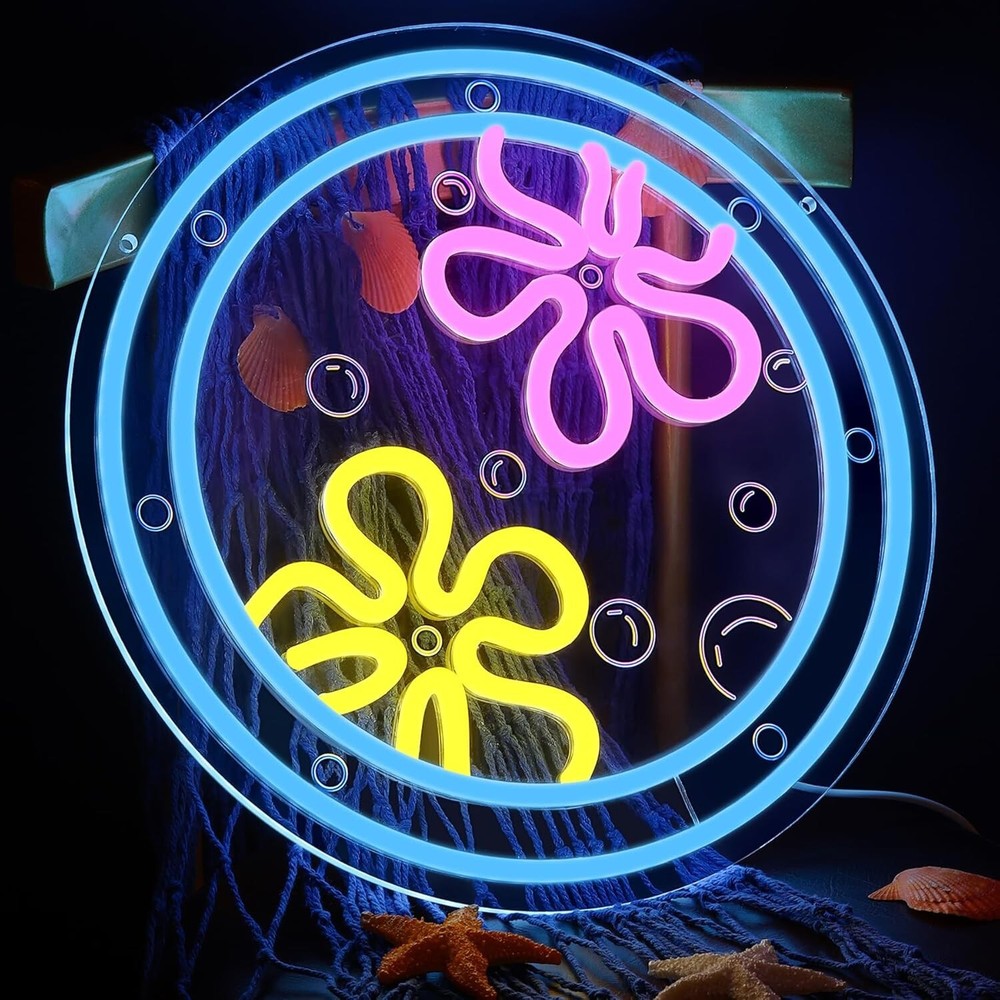 Anemone Neon Sign LED USB Dimm - огляд і ціна Bathroom Lighting Decor Ideas