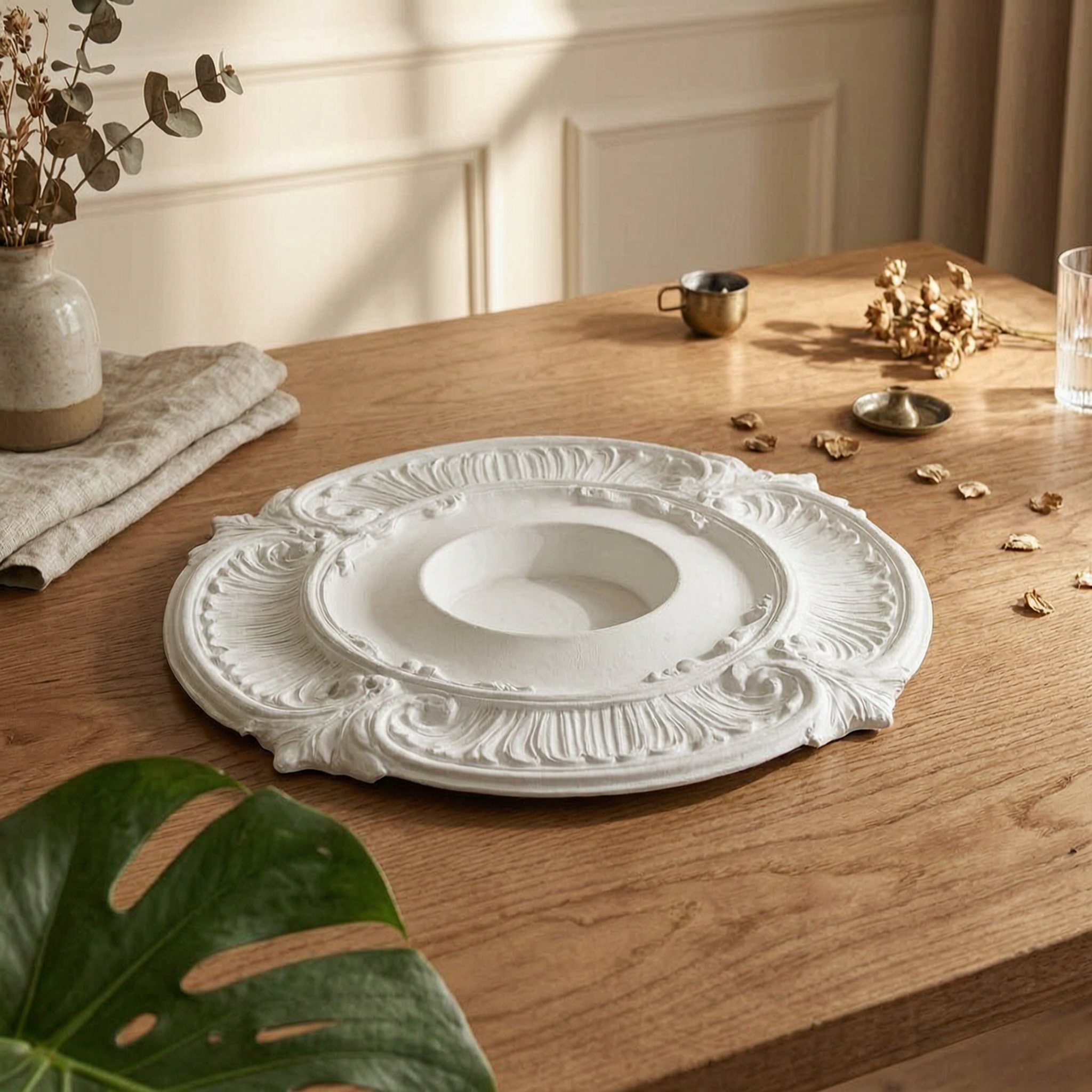 Round PU Ceiling Medallion Scr - огляд і ціна Decor Lighting & Decor Fires Photos