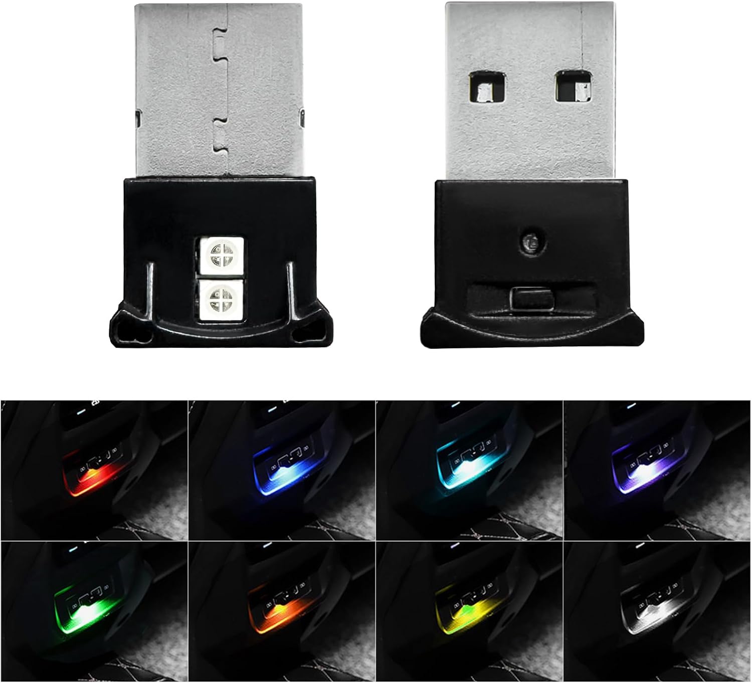 2PCS Mini USB LED Light, 8 Col - огляд і ціна Office Lighting Decor