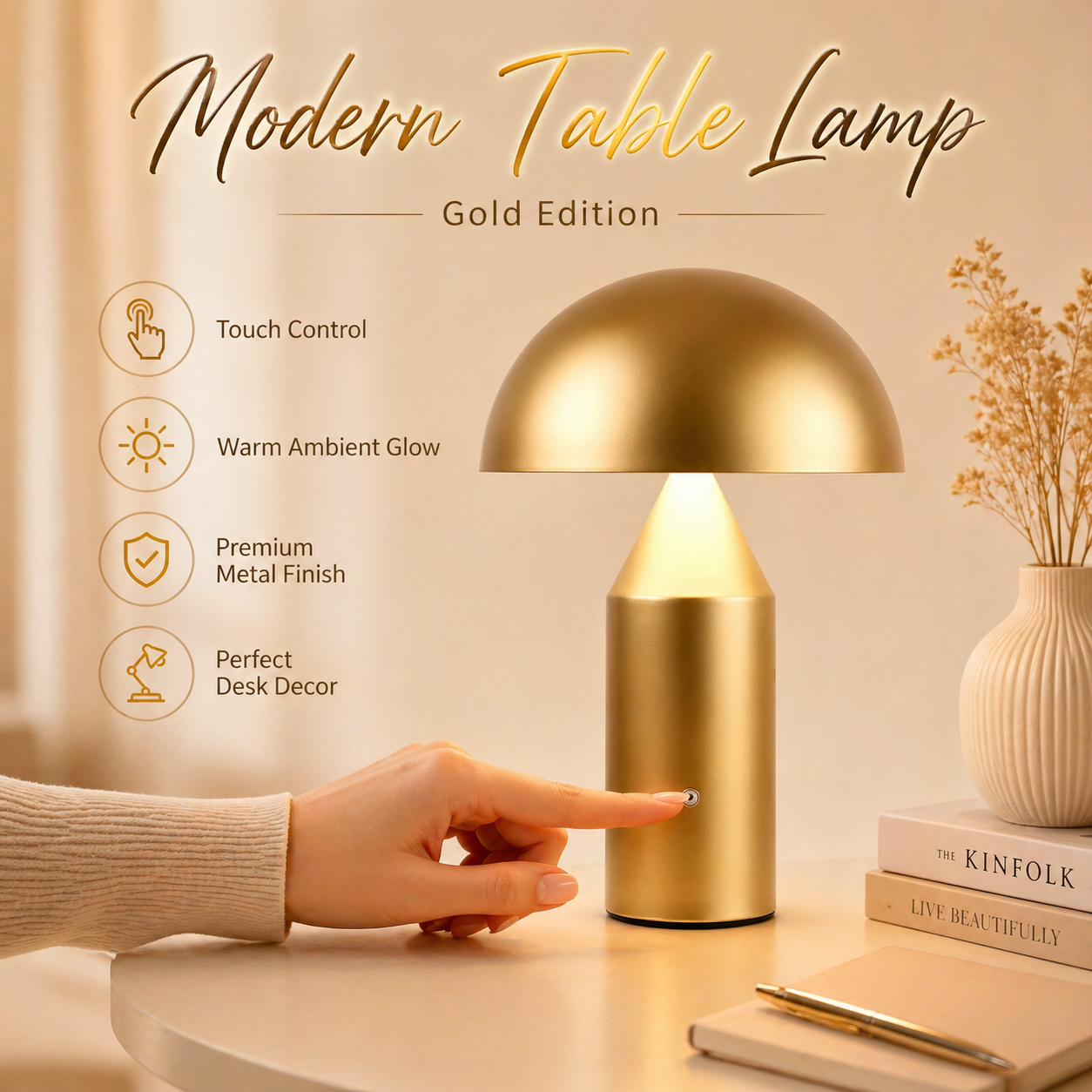 Metal Mushroom Table Lamp Mode - огляд і ціна Mushroom Table Lamp