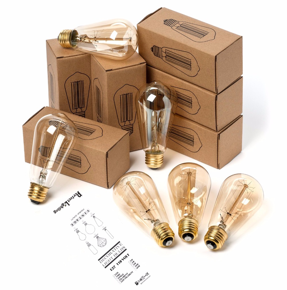 E27 Retro Edison Bulb 220V 40W - огляд і ціна Vintage Lighting Decor