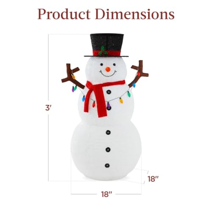 Outdoor Christmas snowman deco - огляд і ціна Lighting Design Decor
