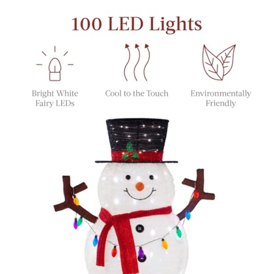 Outdoor Christmas snowman deco - огляд і ціна Lighting Design Decor