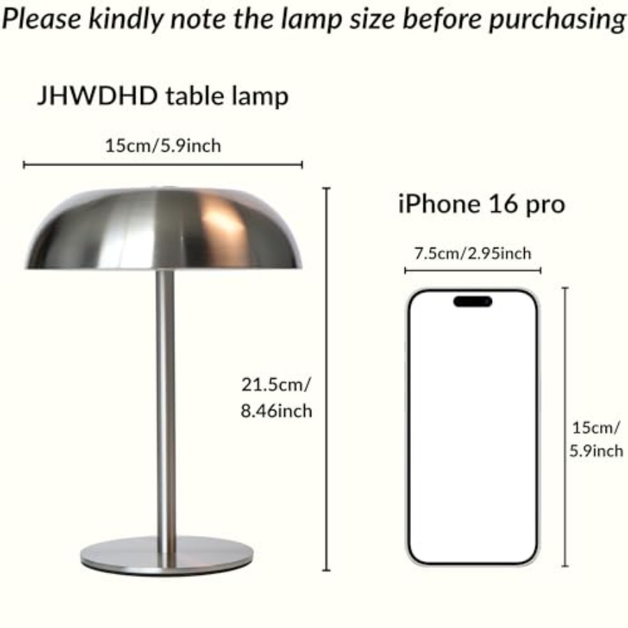 2 Pack Cordl Mushroom Table La - огляд і ціна Mushroom Table Lamp