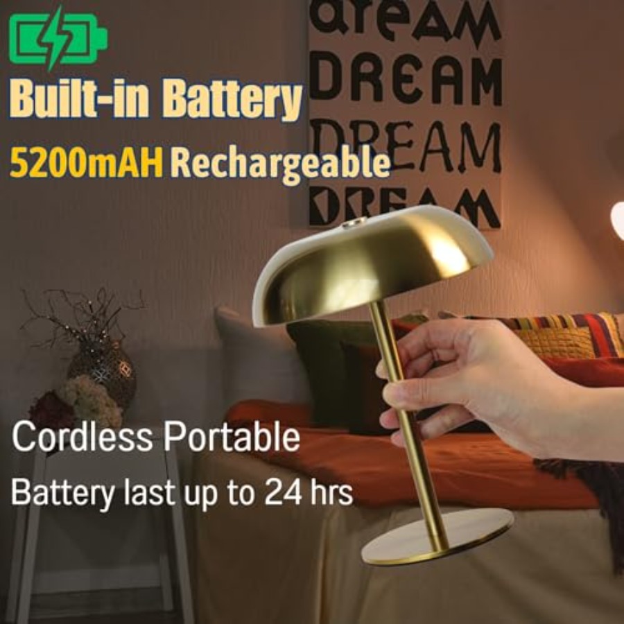 2 Pack Cordl Mushroom Table La - огляд і ціна Mushroom Table Lamp