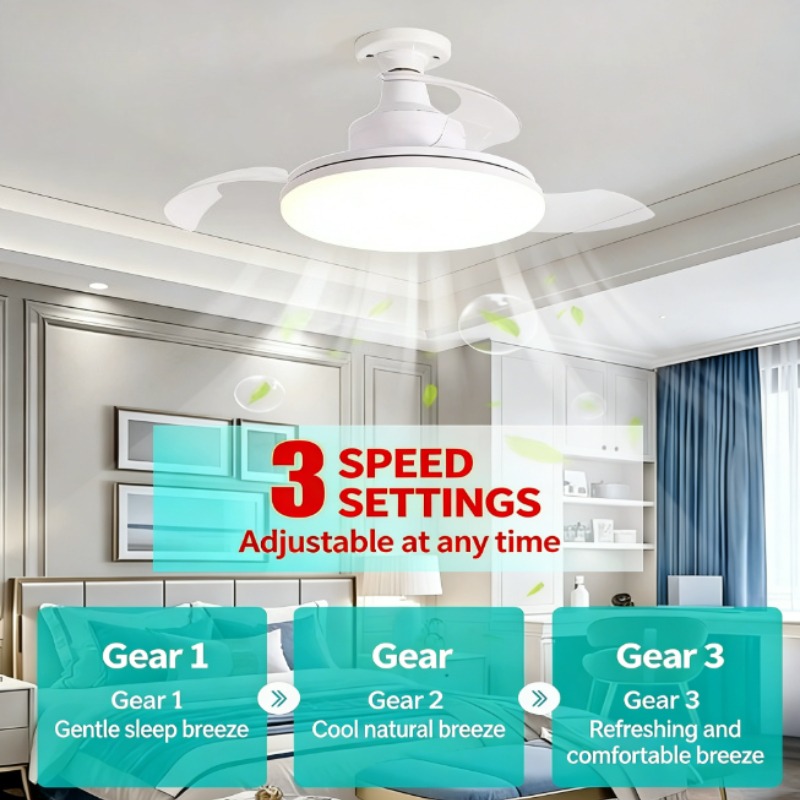 New Ceiling Fan Light Invisibl - огляд і ціна Decor Lighting Ceiling Fans
