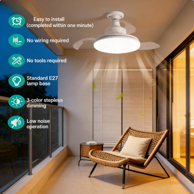 New Ceiling Fan Light Invisibl - огляд і ціна Decor Lighting Ceiling Fans