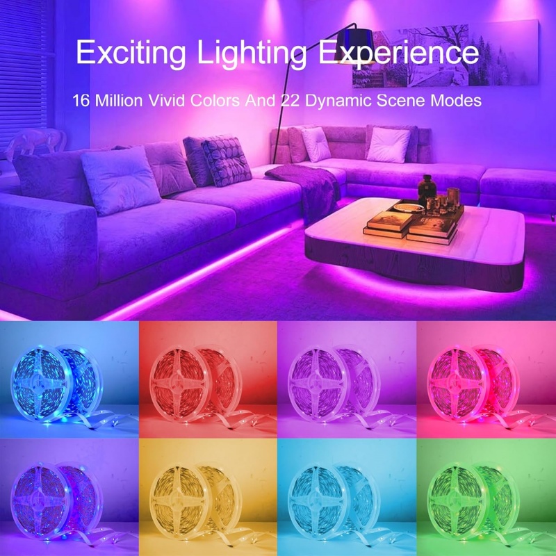 DC 5V USB LED Strip Lights APP - огляд і ціна Decor Lighting Lamps
