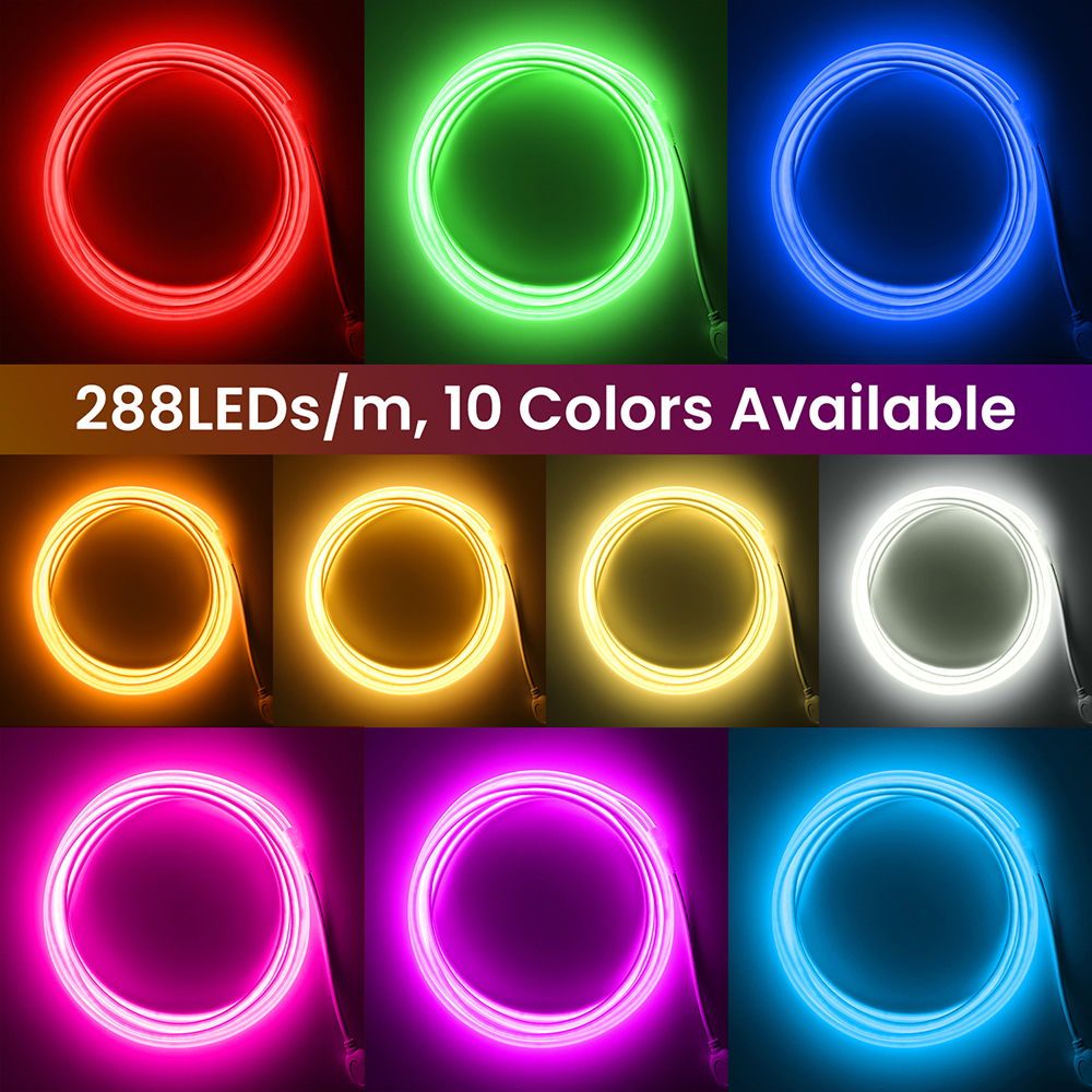 10 Colors Dimmable 220V COB LE - огляд і ціна Decor Lighting Hours