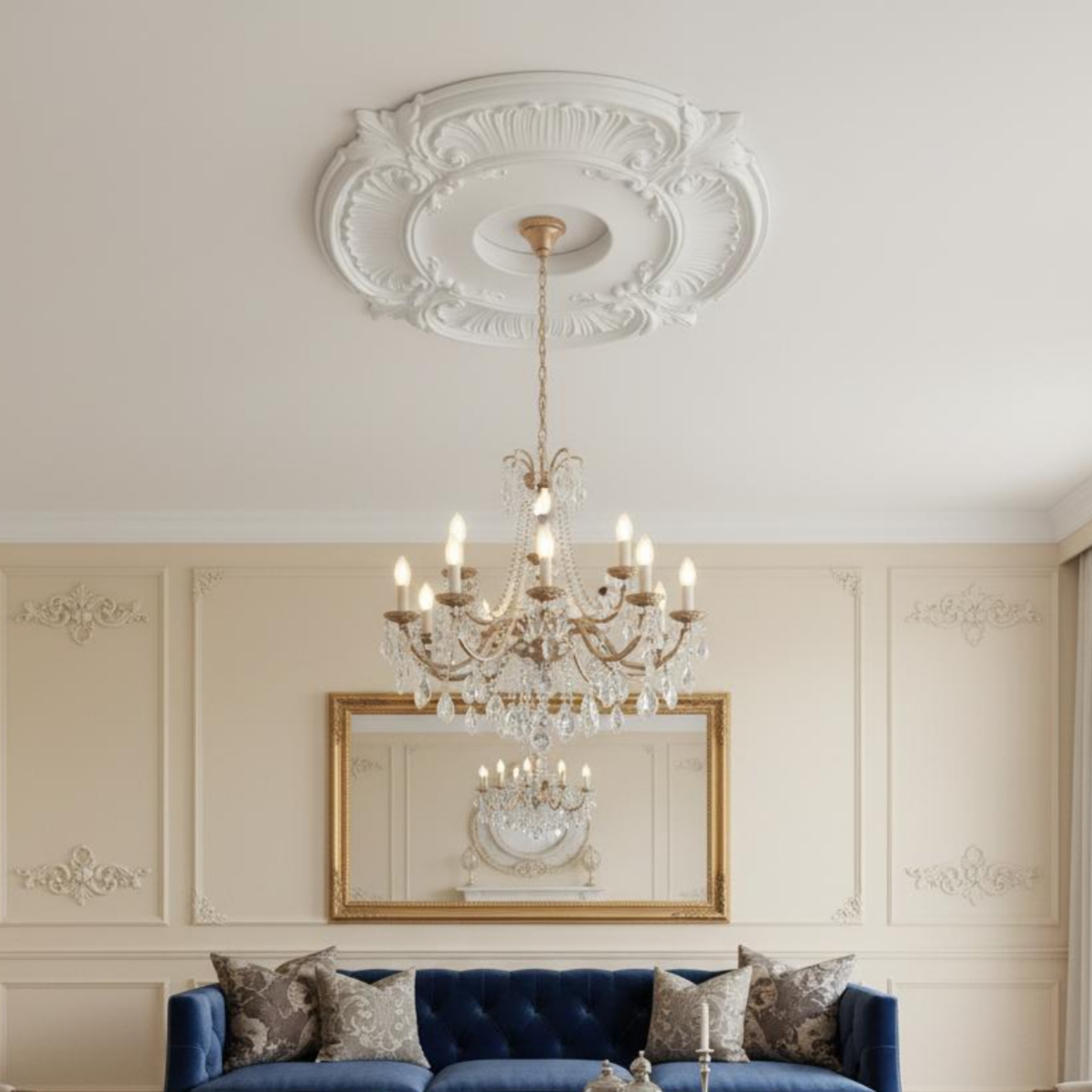 Round PU Ceiling Medallion Scr - огляд і ціна Decor Lighting & Decor Fires Photos