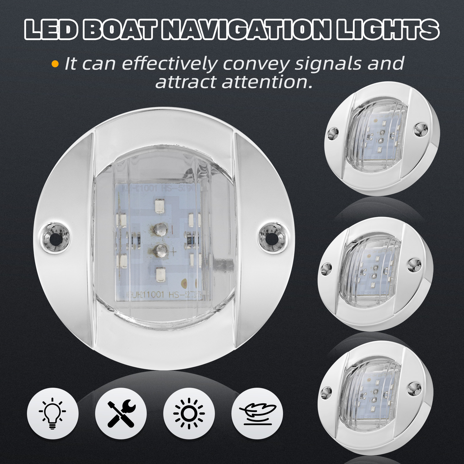 4Pcs 12V LED Marine Boat Inter - огляд і ціна Lighting Interior Decor