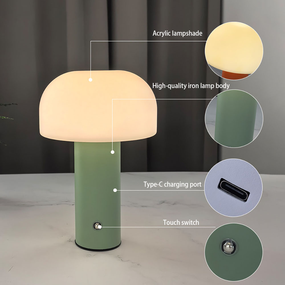 New Mushroom Lamp LED Charging - огляд і ціна Mushroom Table Lamp