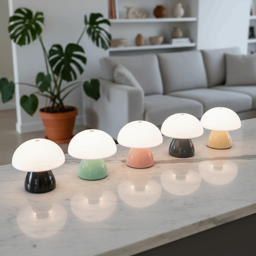 Warm White Lights Mushroom LED - огляд і ціна Mushroom Table Lamp