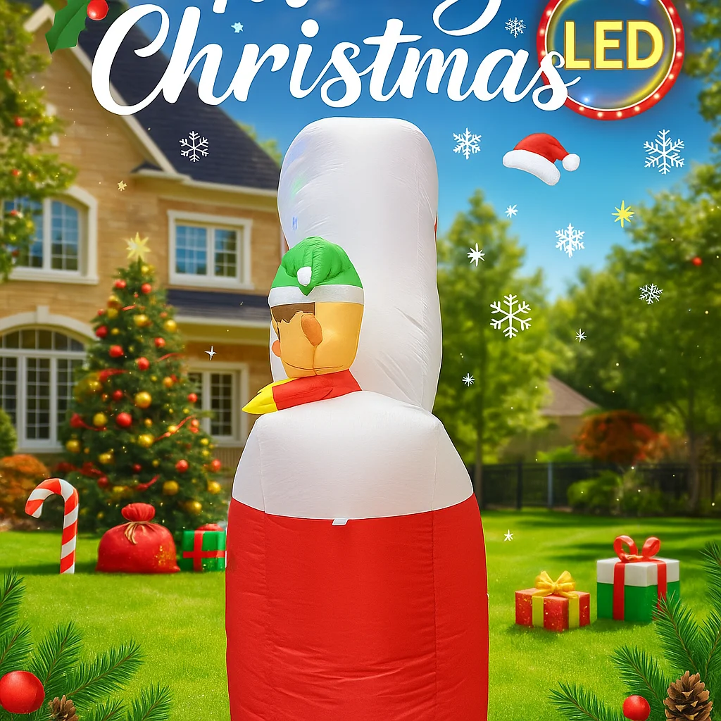 7FT Giant Holiday Lighting Wit - огляд і ціна Santa'S Elves Holiday Lighting & Decor Llc