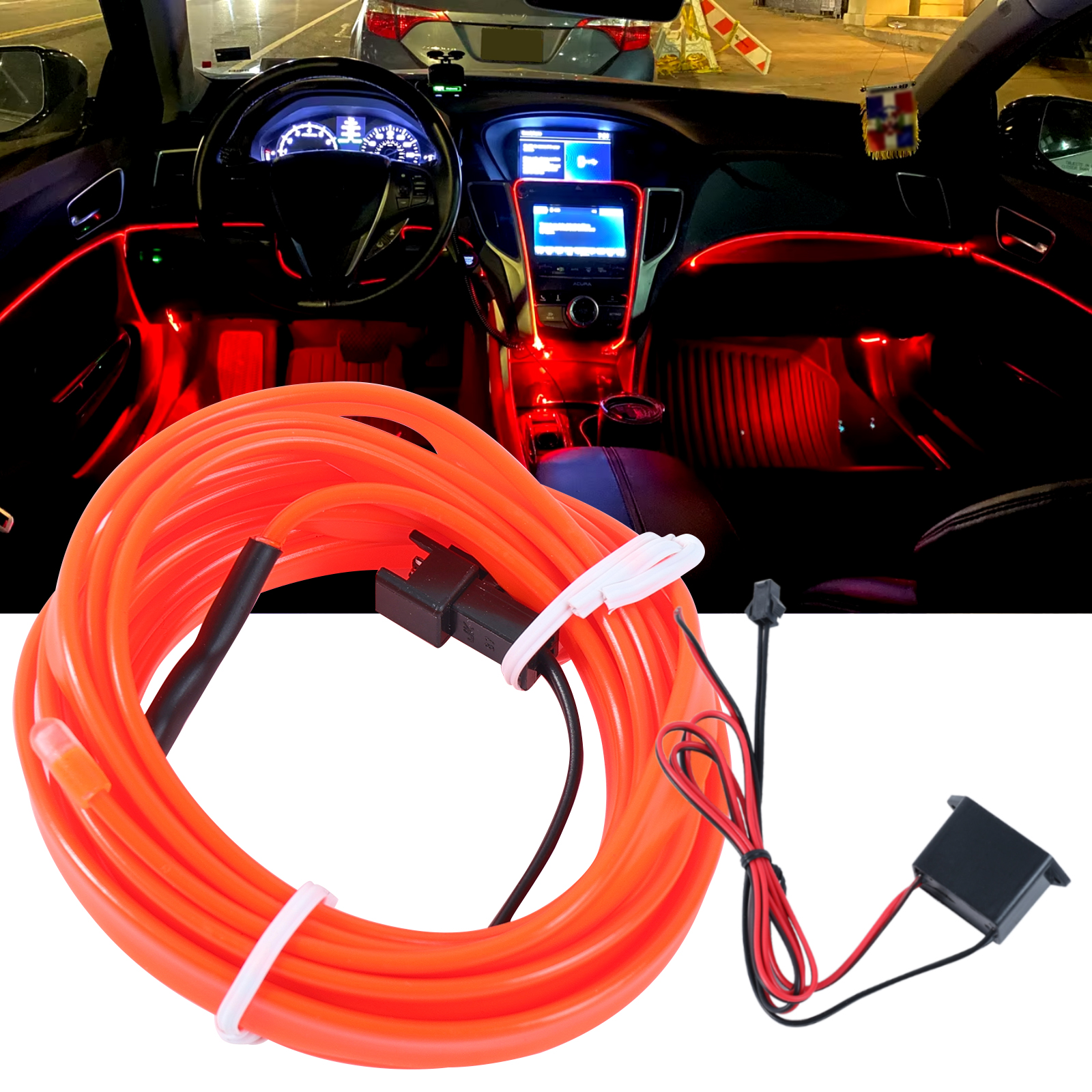 Car Interior Strip Light Ambie - огляд і ціна Lighting Interior Decor