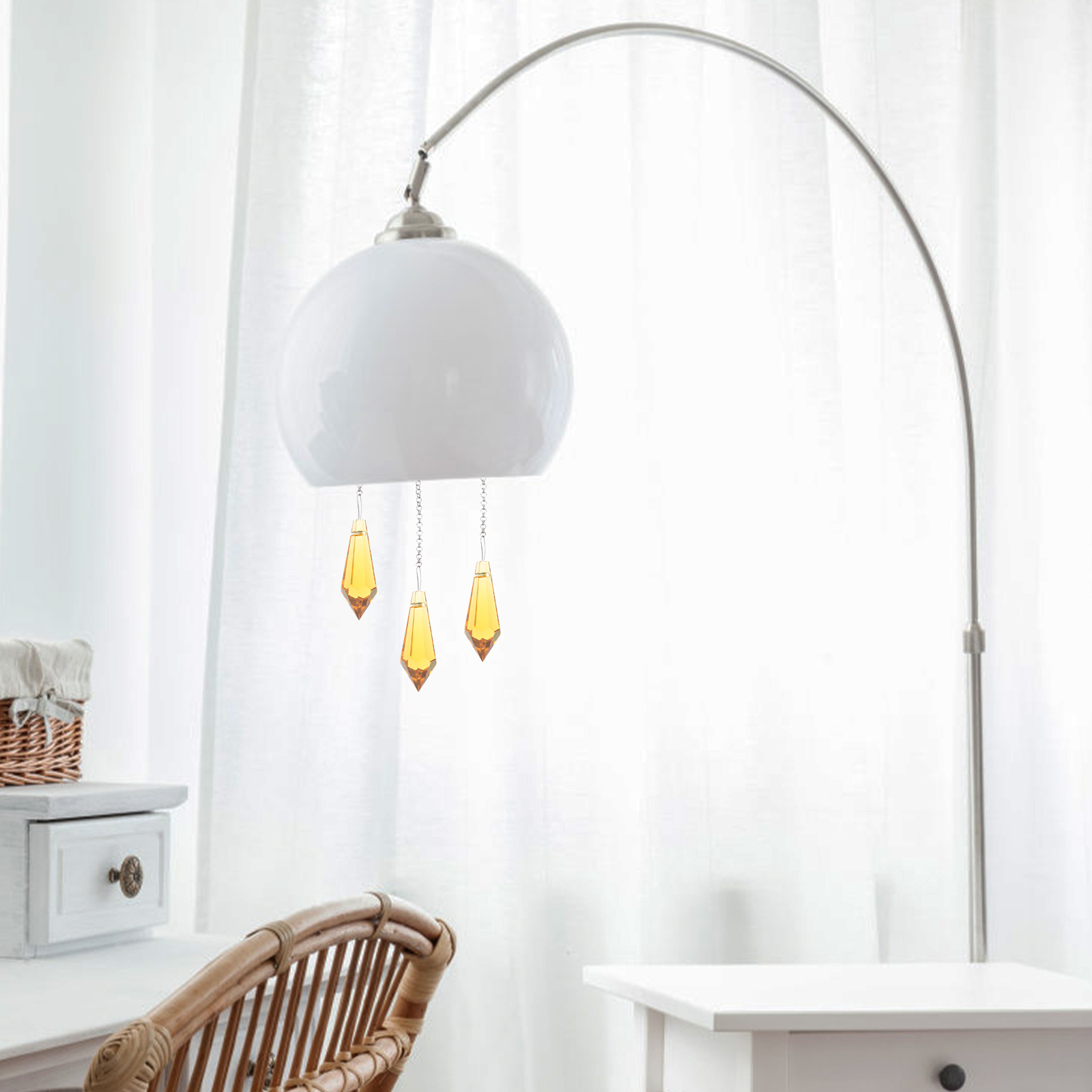 10Pcs Crystal Glass Teardrop P - огляд і ціна Decor Lighting Ceiling Fans