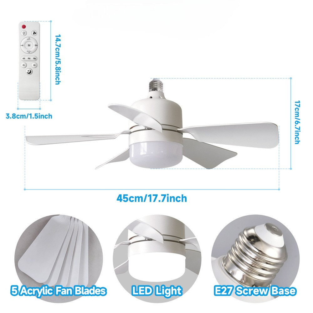 1/2PCS LED Ceiling Fan Lights  - огляд і ціна Decor Lighting Ceiling Fans