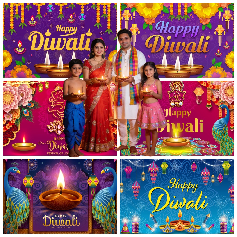 Happy Diwali Backdrop India Fe - огляд і ціна Decor Lighting India