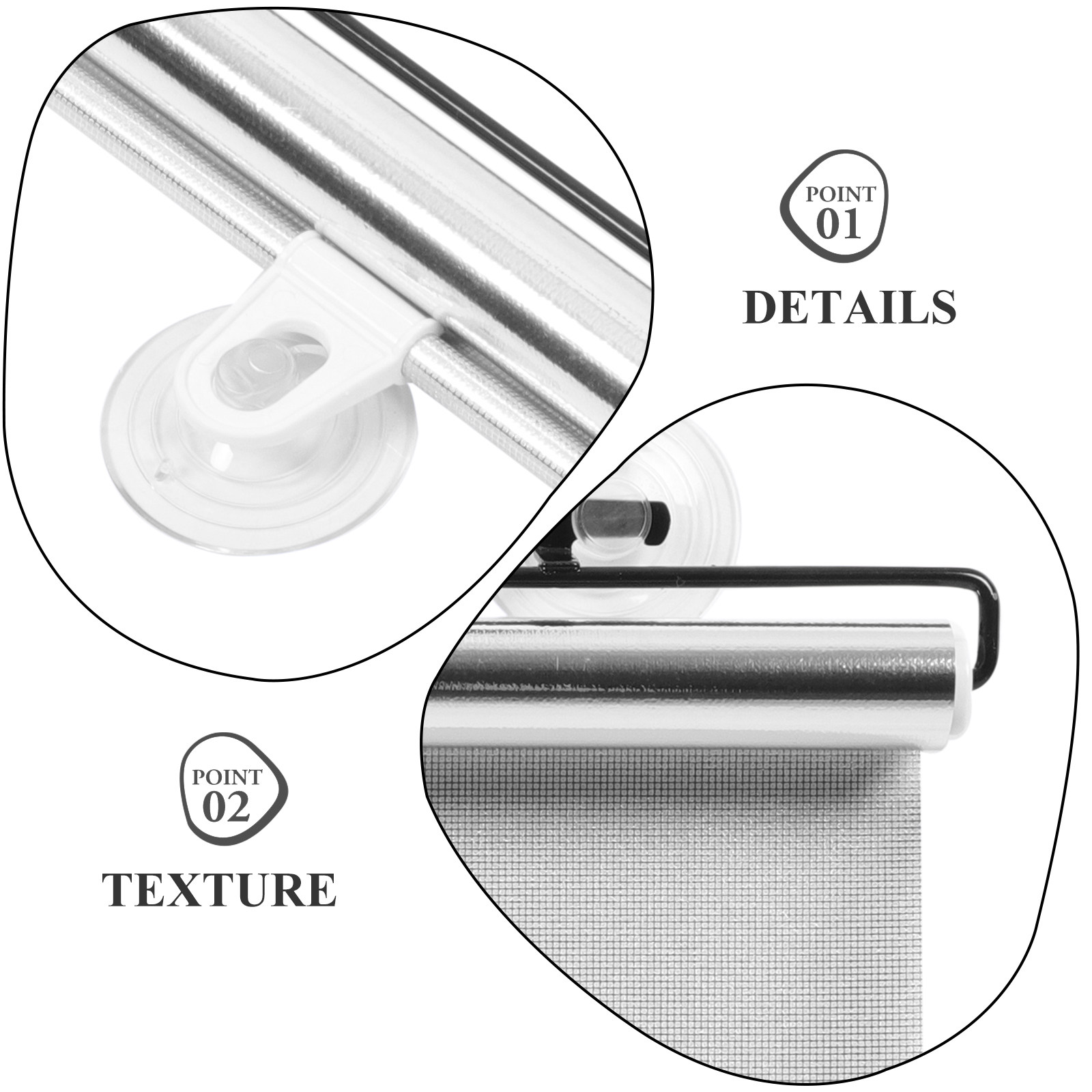 Window Shade Blackout Suction  - огляд і ціна Office Lighting Decor