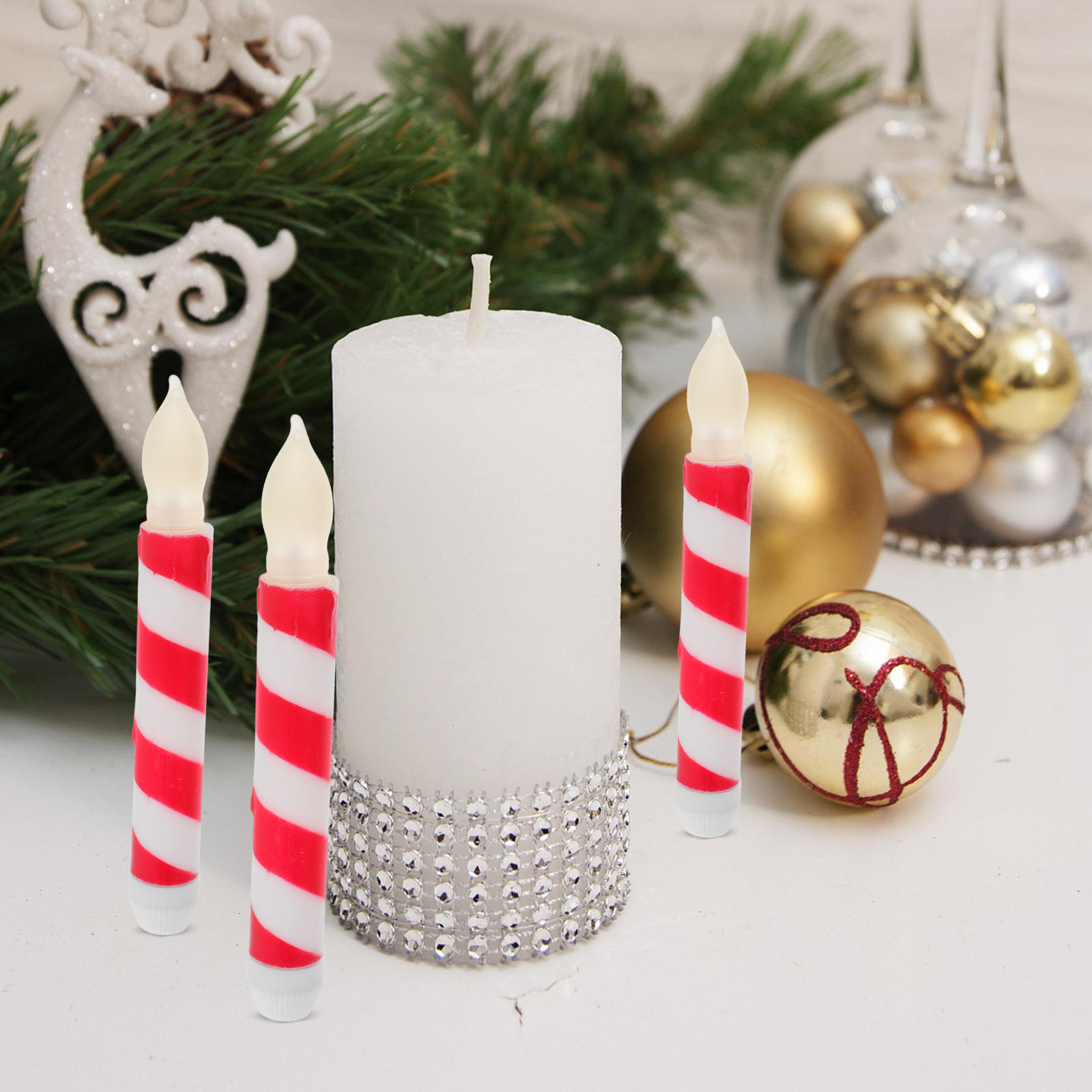 6Pcs Flameless Stickers Stripe - огляд і ціна Lighting Design Decor