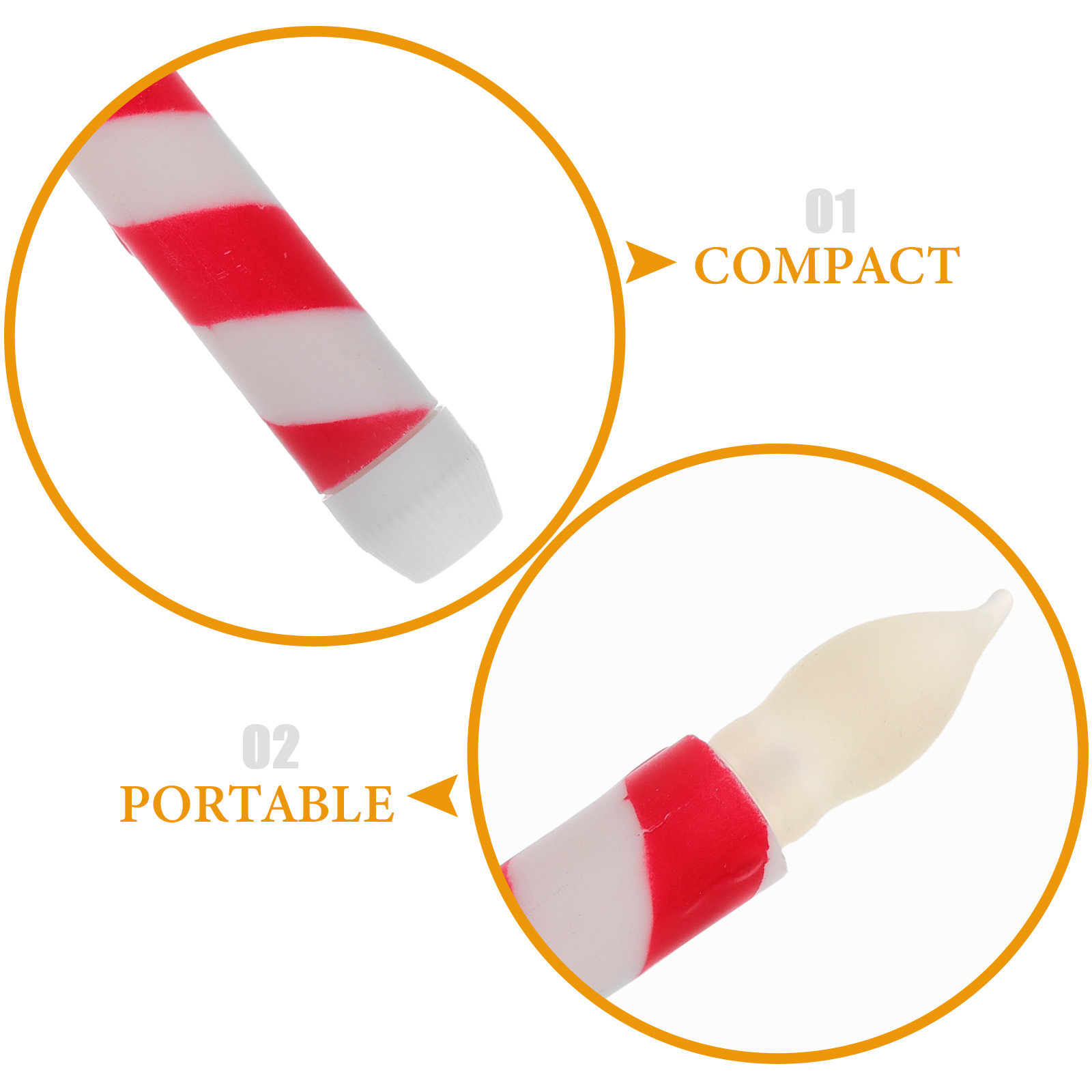 6Pcs Flameless Stickers Stripe - огляд і ціна Lighting Design Decor
