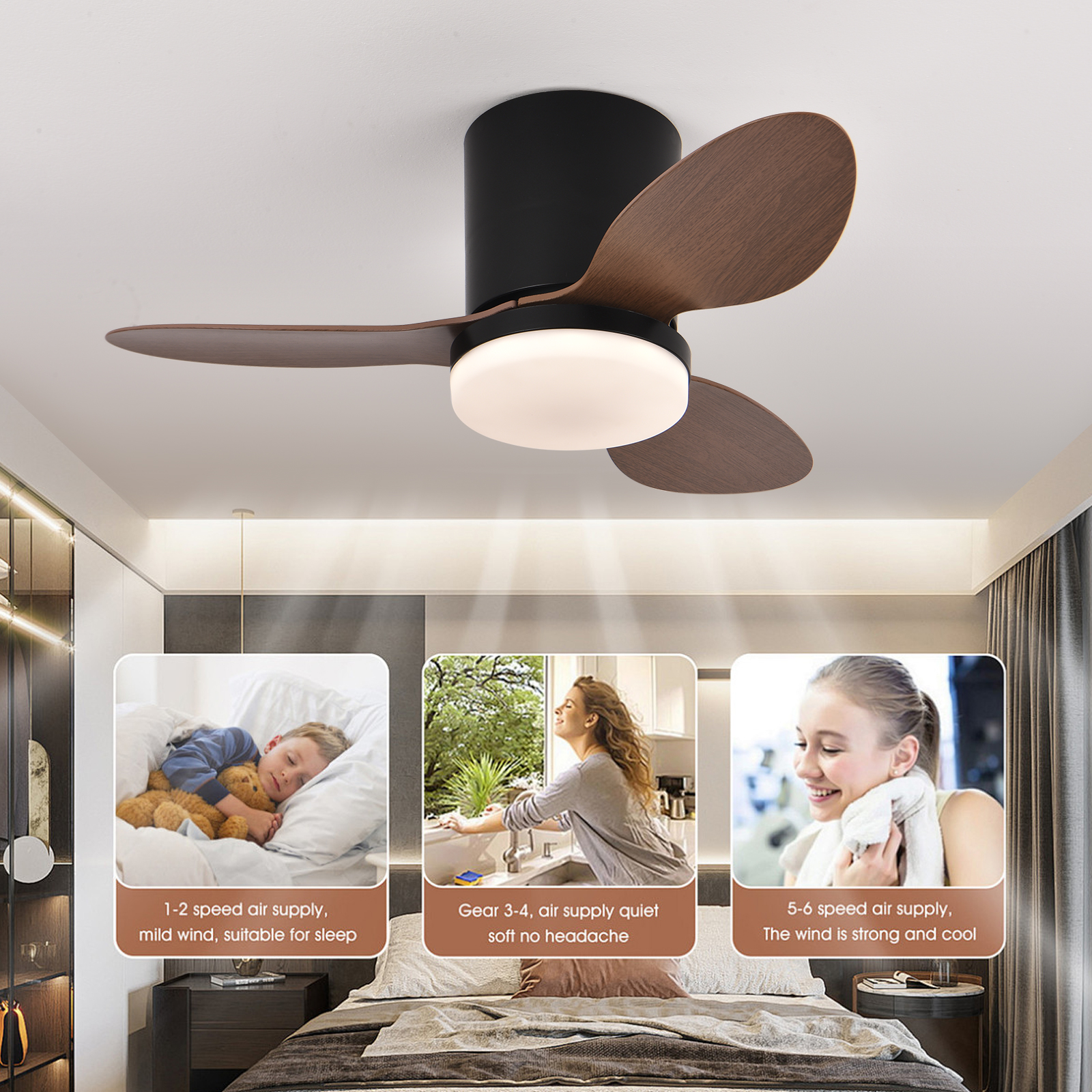 Modern LED Ceiling Fan Light R - огляд і ціна Decor Lighting Ceiling Fans