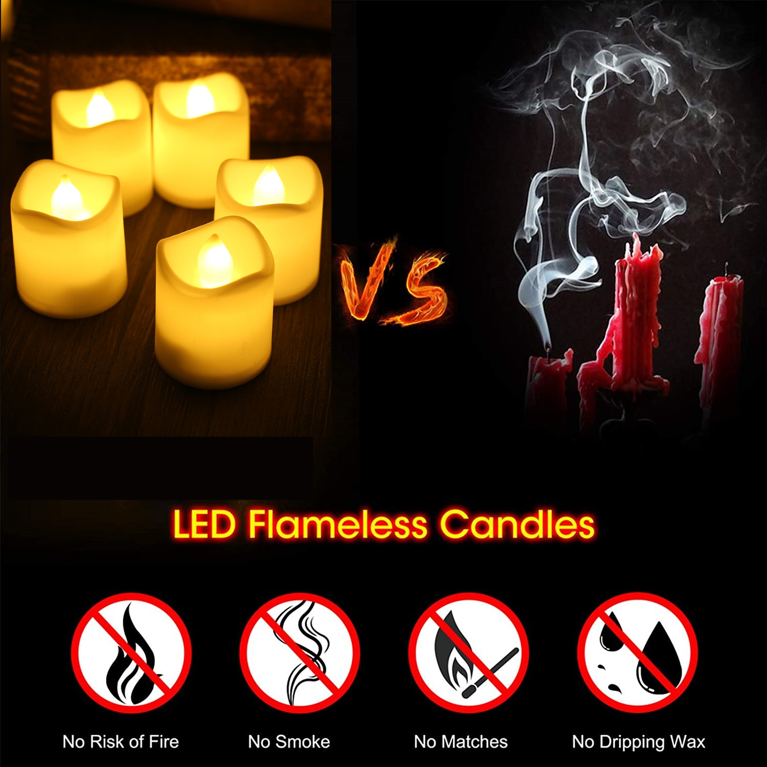 12/24Pcs Flameless LED Tea Lig - огляд і ціна Decor Lighting Hours