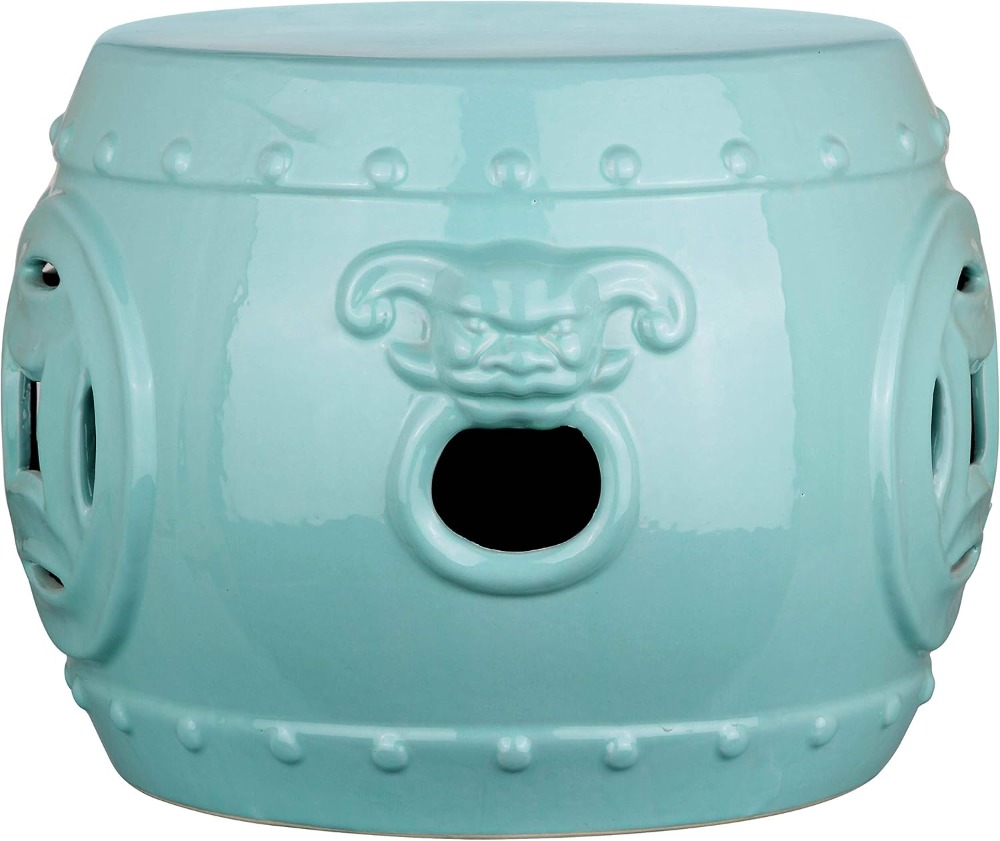 Light Blue Ceramic Garden Stoo - огляд і ціна Lighting Design Decor