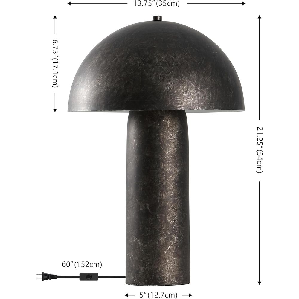 Antique Black 21-inch Mushroom - огляд і ціна Mushroom Table Lamp