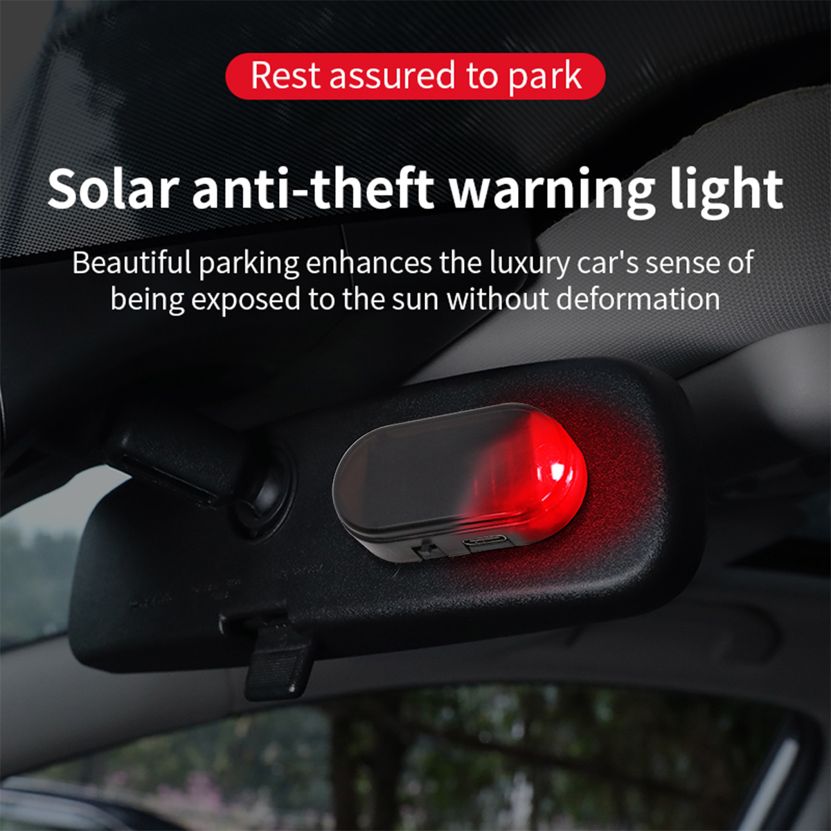 Car Mini LED Solar Warning Lig - огляд і ціна Lighting Interior Decor
