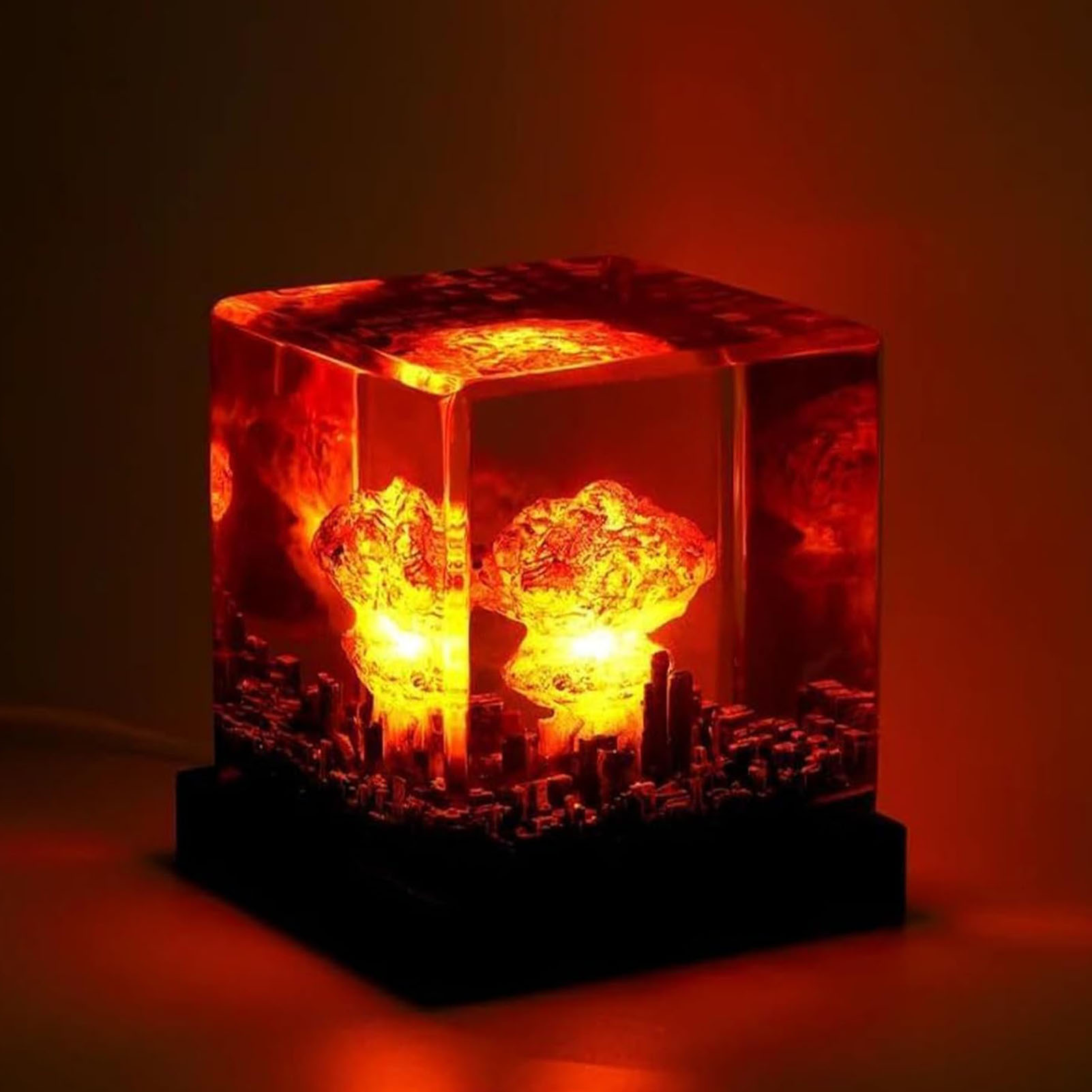 Resin Mushroom Cloud Nightligh - огляд і ціна Mushroom Table Lamp