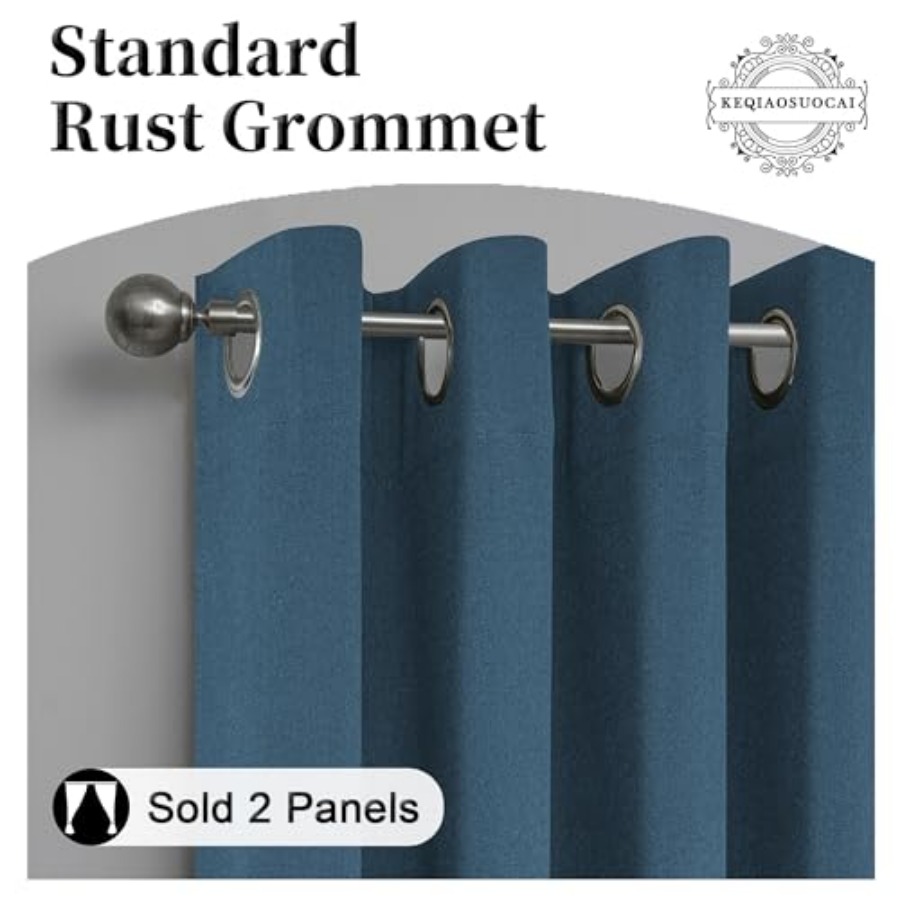 100% out Linen Curtains, 84 In - огляд і ціна Vintage Lighting Decor